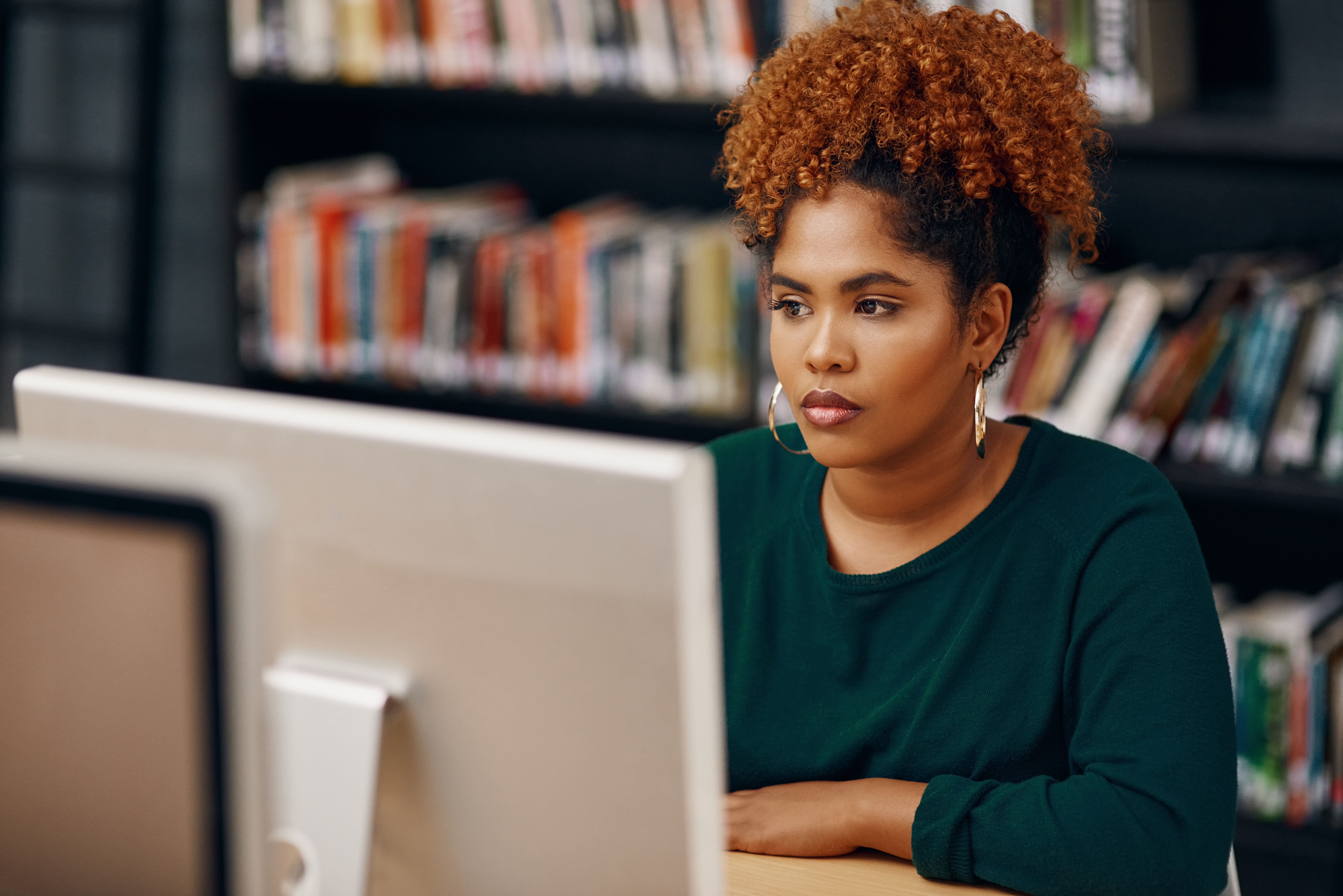 Woman professional working at desk