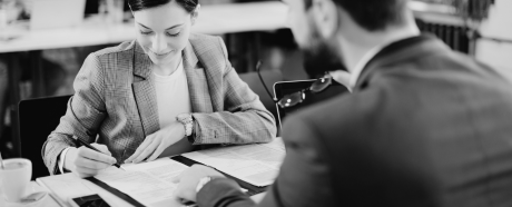 person signing contract