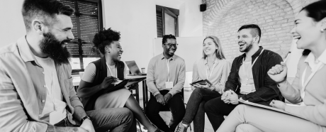 people working together