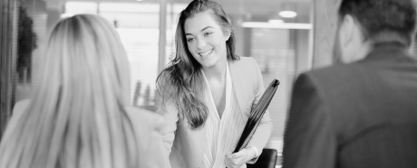 person meeting to interview