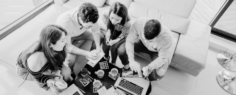 people working together