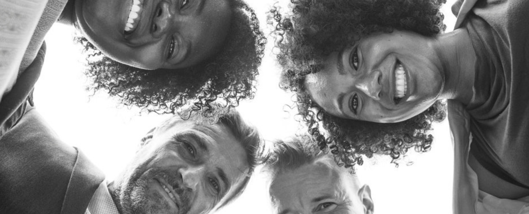 office professionals in a circle